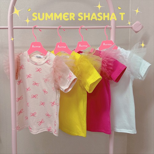Summer shasha T (4col. 34,000원--&gt;28,900원 신상 15% 할인 및 2pcs 이상 구매 시 추가 5% 할인 제공)